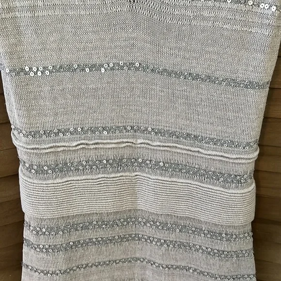 Anne Klein sleeveless sequin sweater dress - Picture 2 of 6